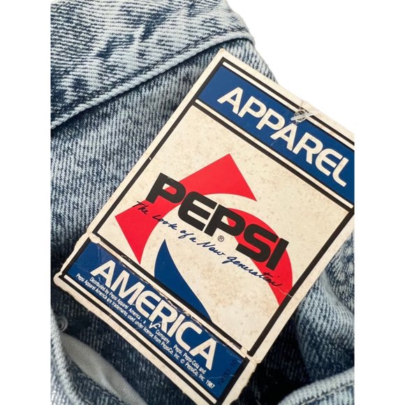 Vintage NWT Pepsi Apparel Acid Wash High Rise Jeans | Size 38x24 - Picture 8 of 11